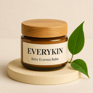 Everykin Trial Jar – Natural Baby Eczema Balm in Amber Glass Jar