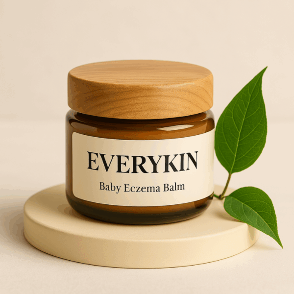 Everykin Trial Jar – Natural Baby Eczema Balm in Amber Glass Jar